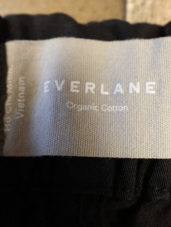 Everlane The Easy Pant Women’s 8 Black Organic Cotton Relaxed Fit - Picture 3 of 14